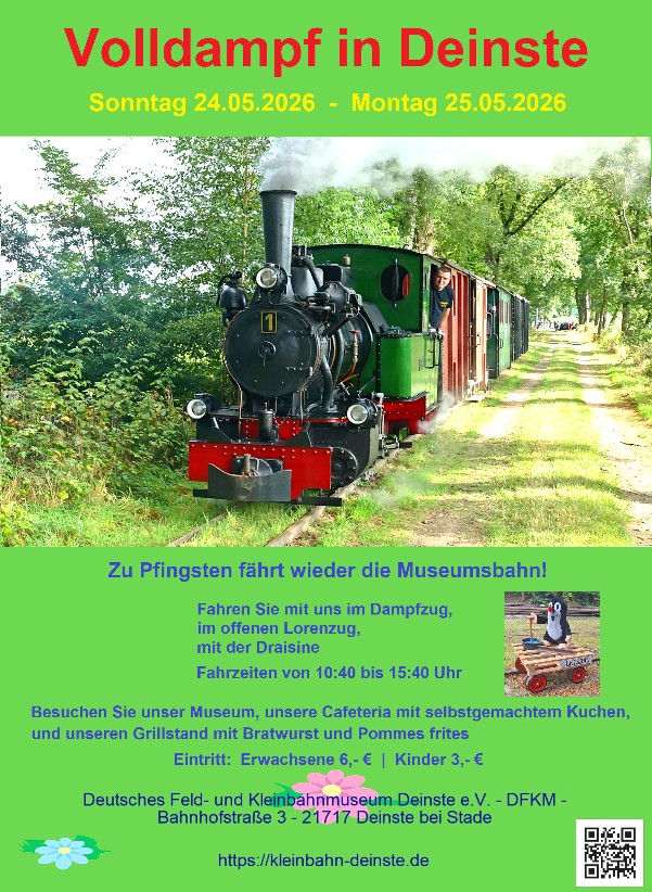 Fahrt mit der Feldbahn